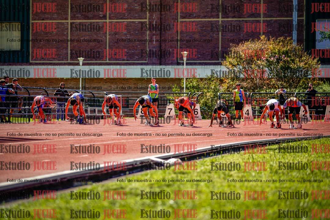 Fotos de los 100 m de varones