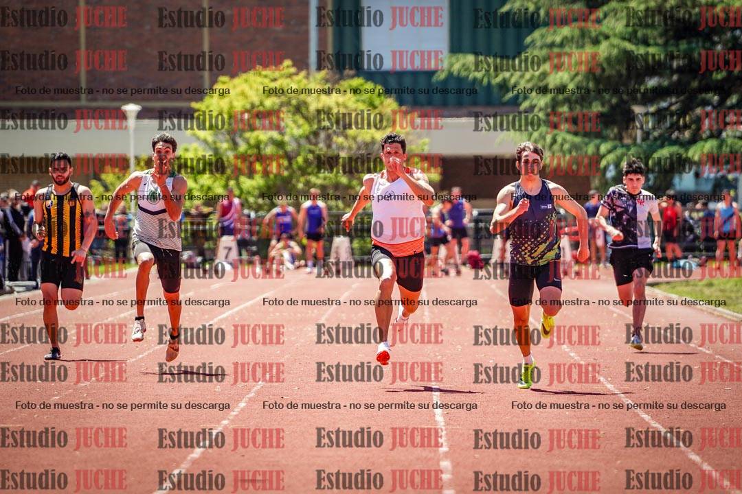 Fotos de los 100 m llanos de varones