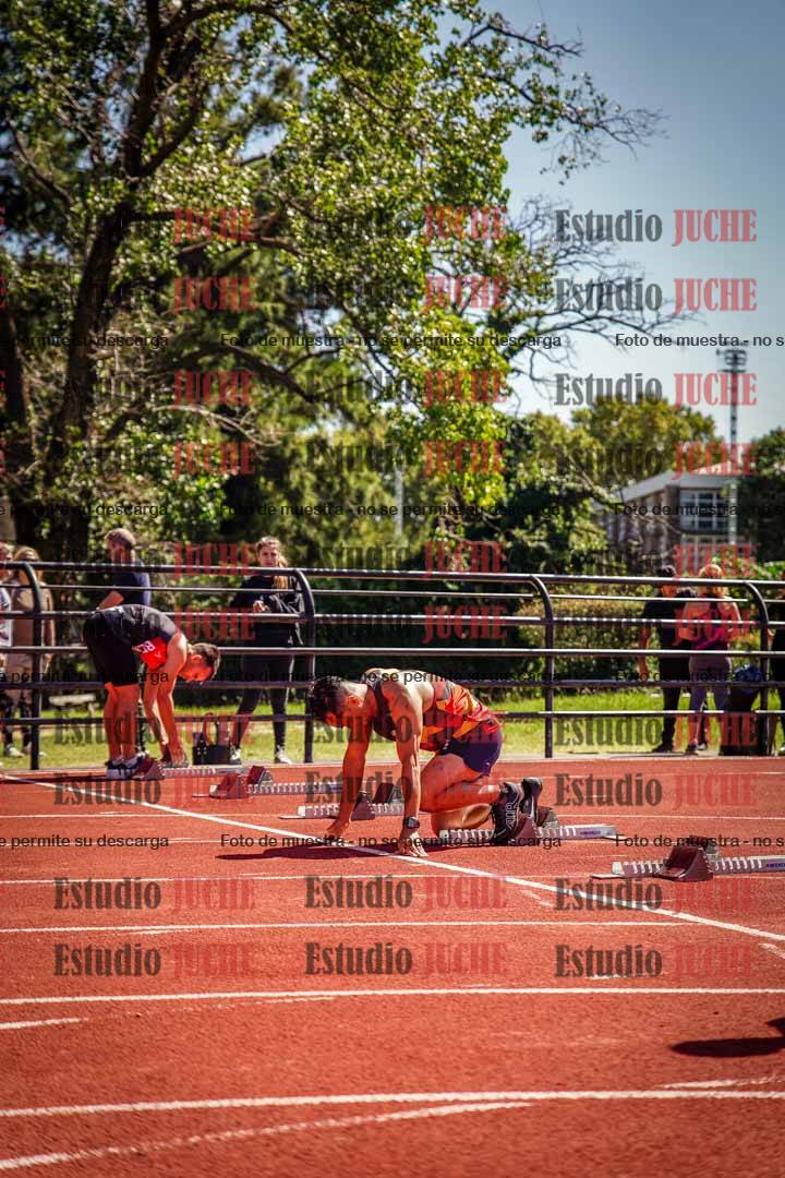 Fotos de los 100 m llanos de varones