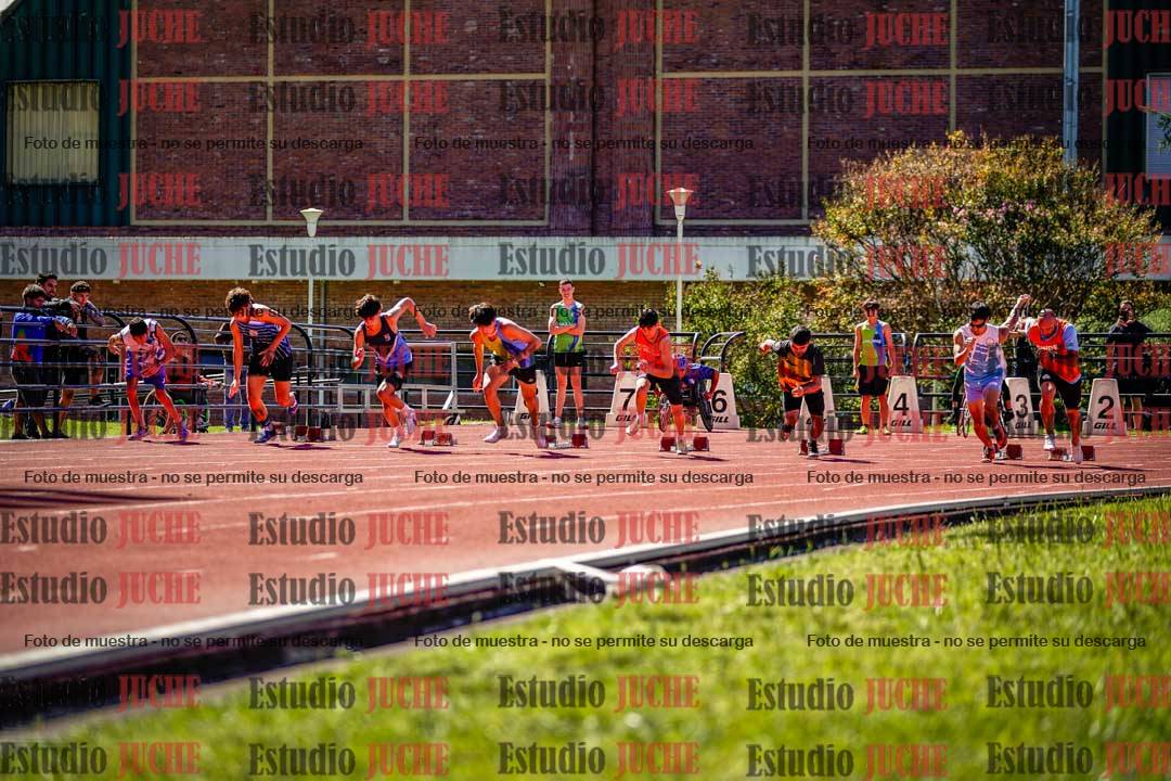 Fotos de los 100 m de varones