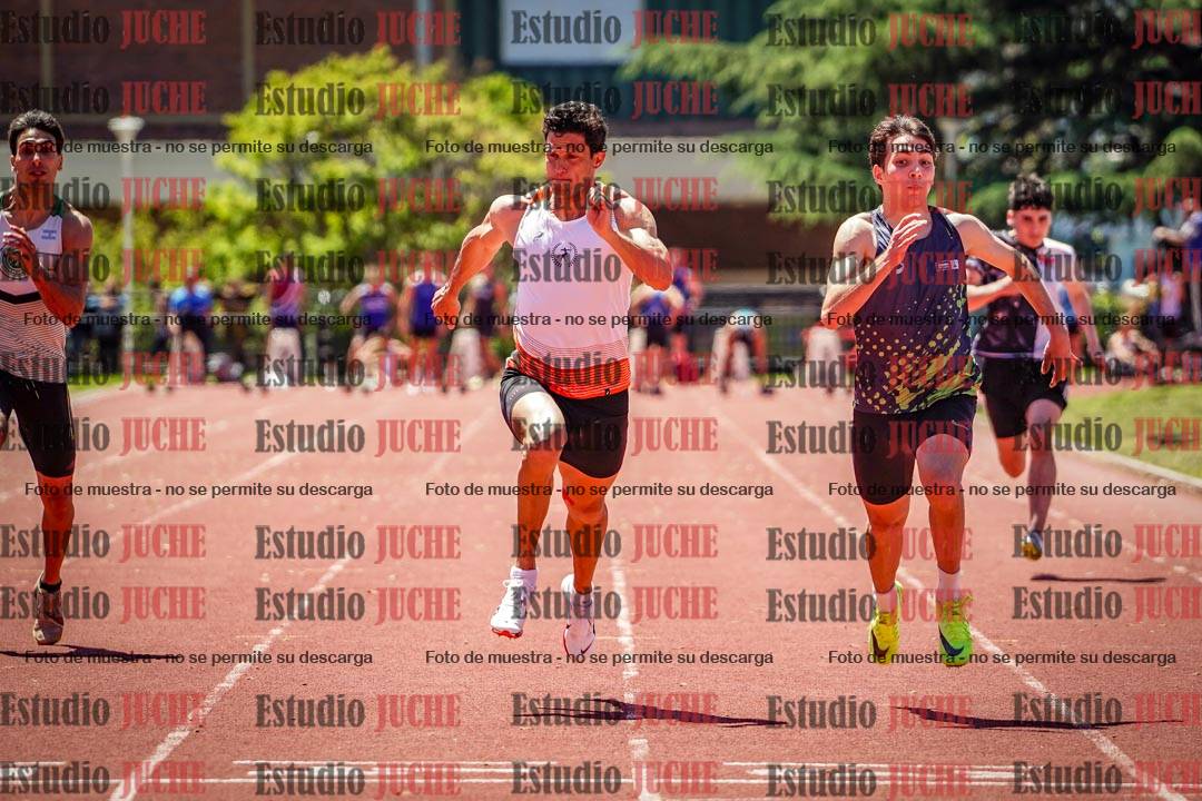 Fotos de los 100 m llanos de varones