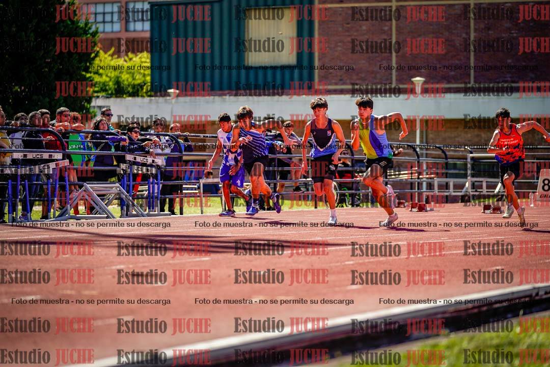 Fotos de los 100 m de varones