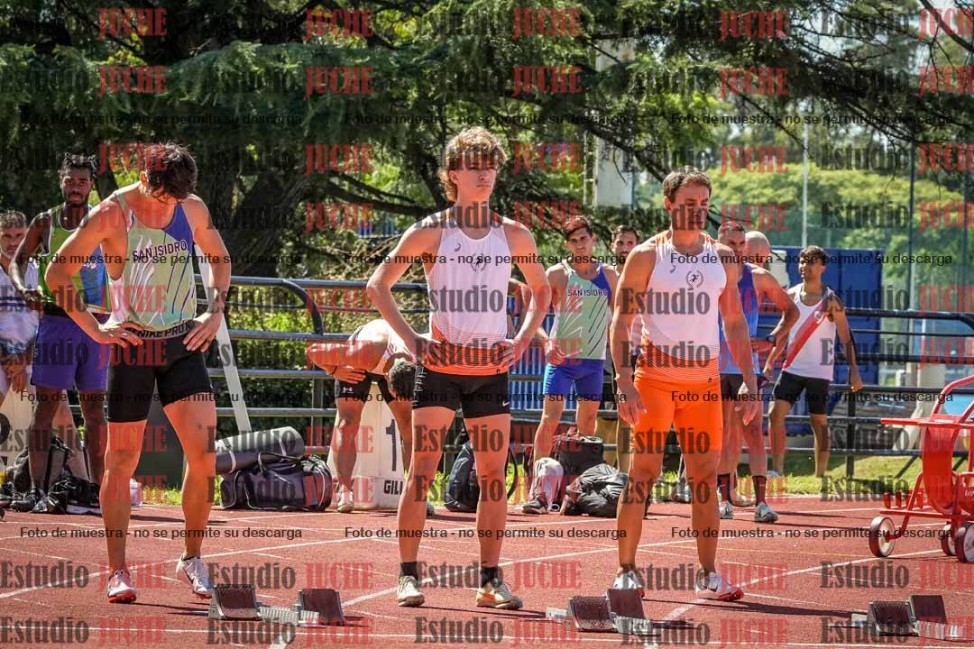 Fotos de los 100 m llanos de varones