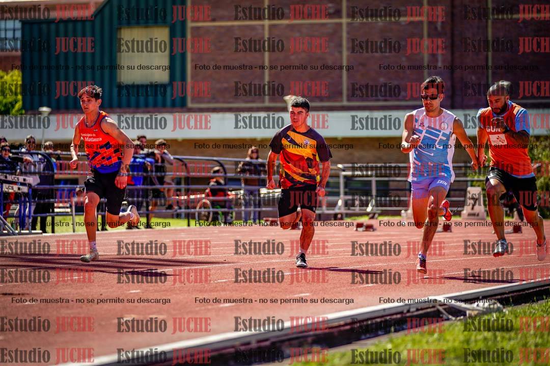 Fotos de los 100 m de varones