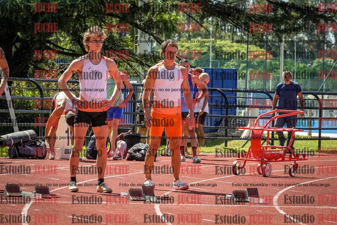 Fotos de los 100 m llanos de varones