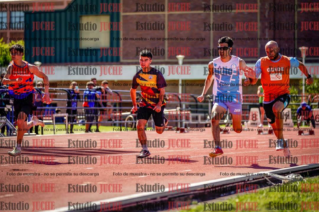 Fotos de los 100 m de varones