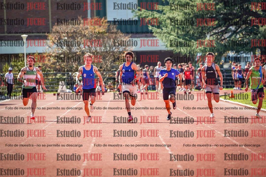 Fotos de los 100 m llanos de varones