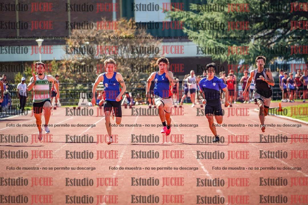 Fotos de los 100 m llanos de varones