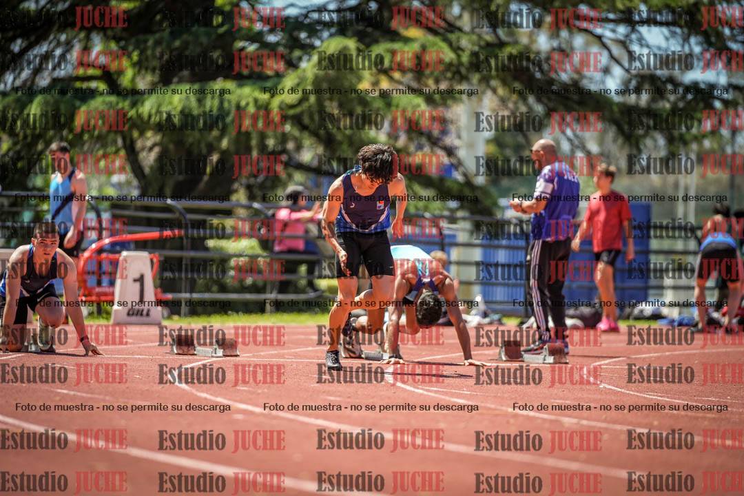 Fotos de los 100 m llanos de varones
