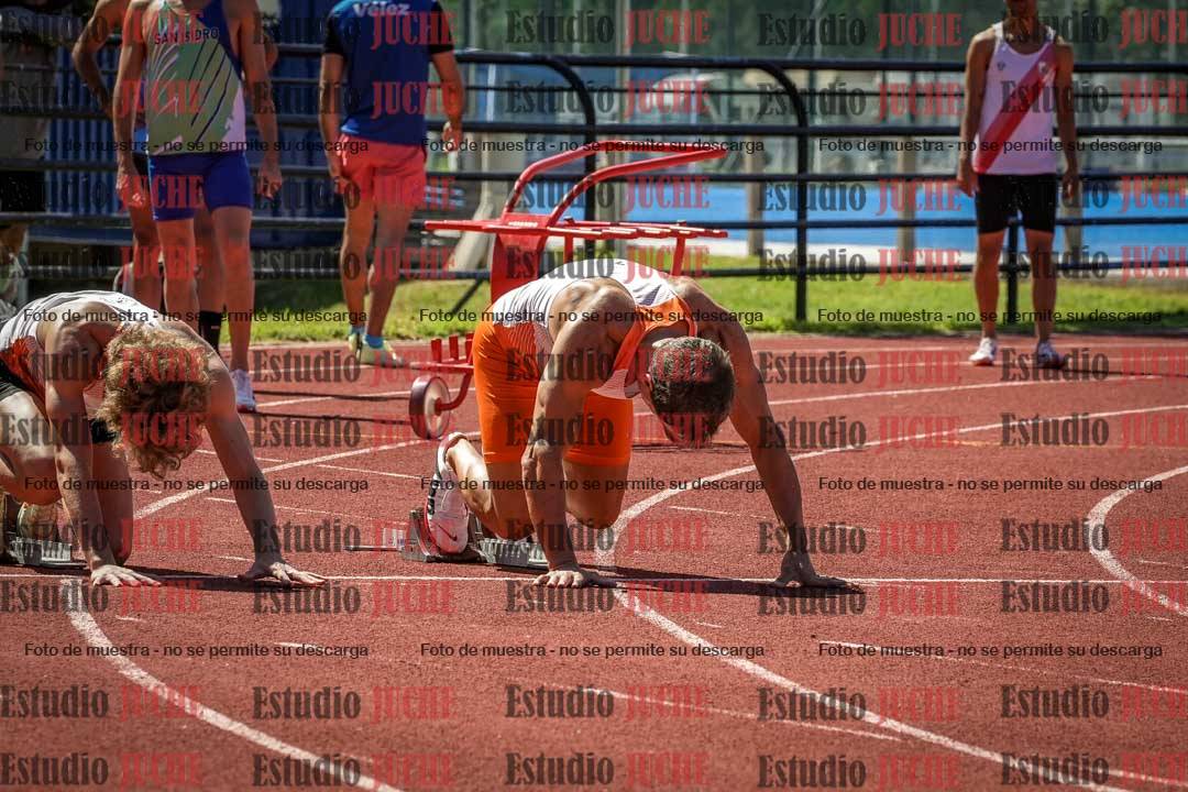 Fotos de los 100 m llanos de varones