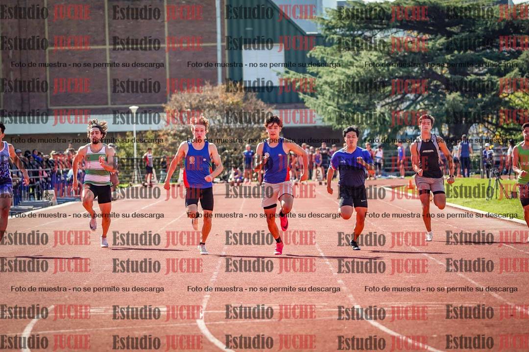 Fotos de los 100 m llanos de varones