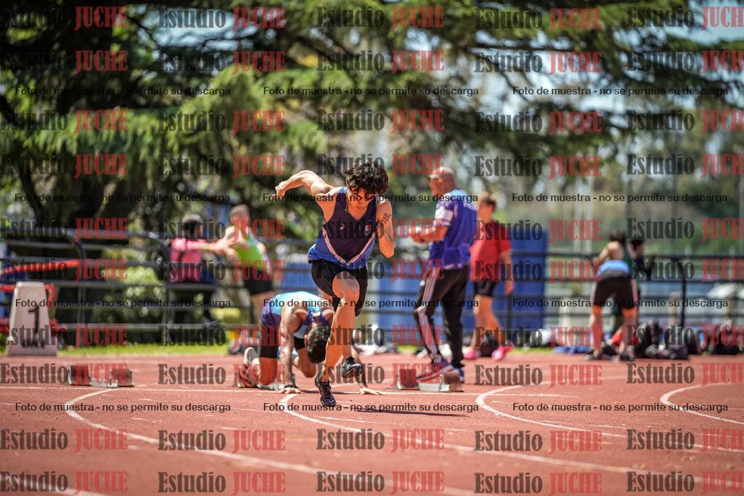 Fotos de los 100 m llanos de varones