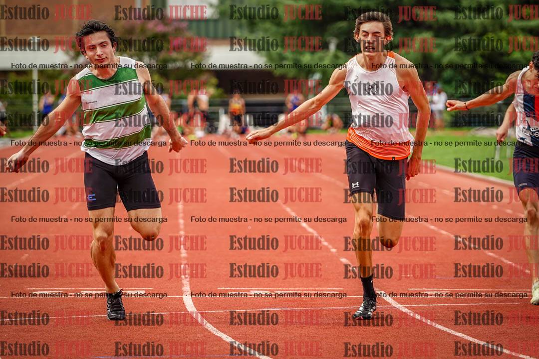 Fotos de los 100 m llanos de varones - FINAL