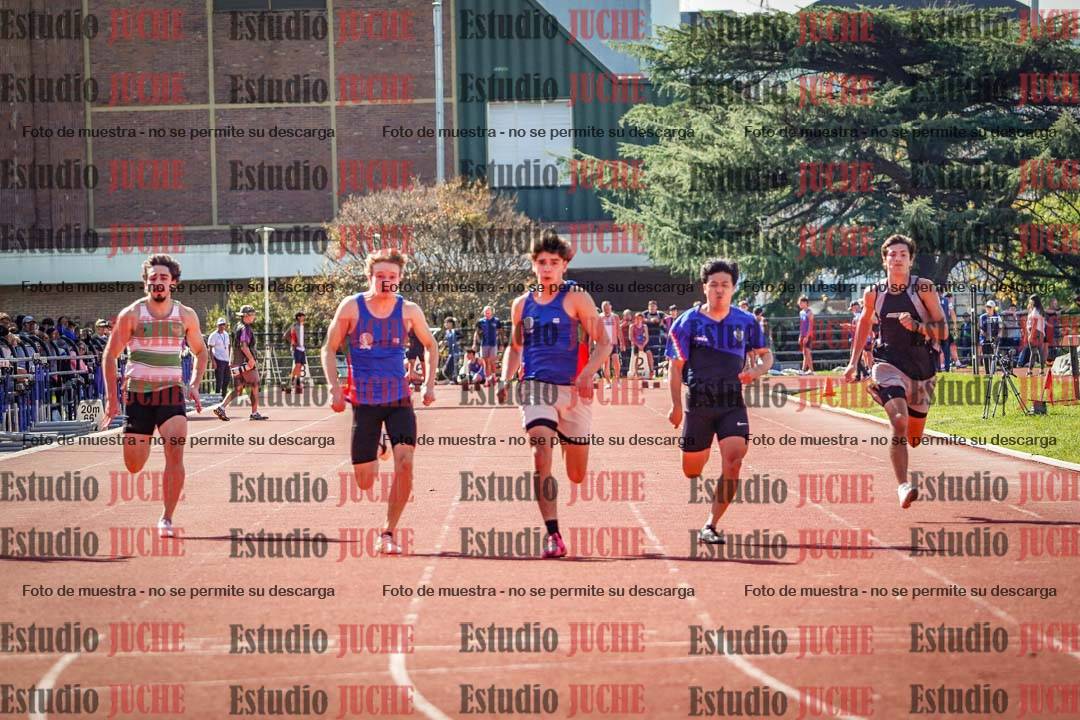 Fotos de los 100 m llanos de varones