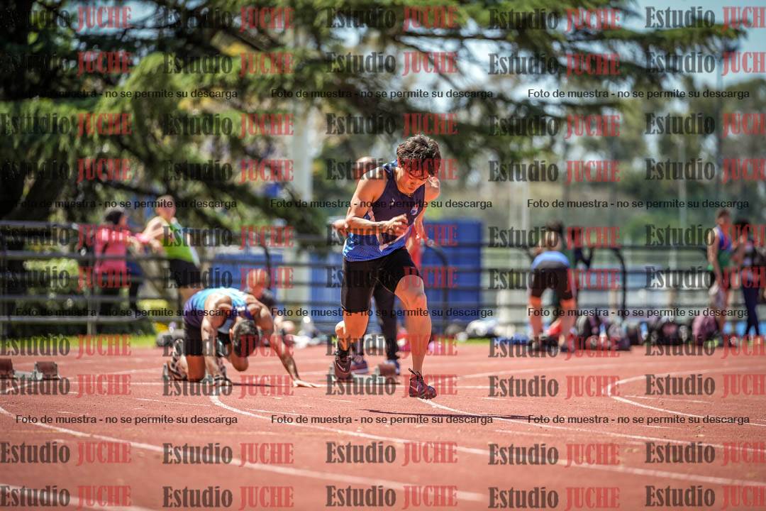 Fotos de los 100 m llanos de varones