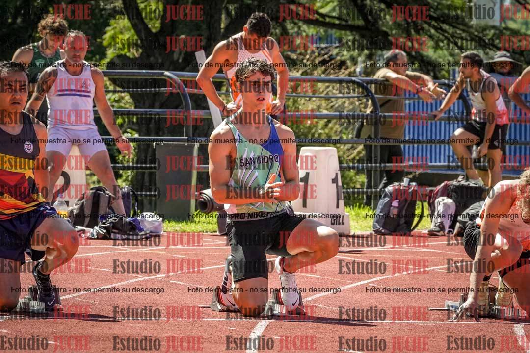 Fotos de los 100 m llanos de varones