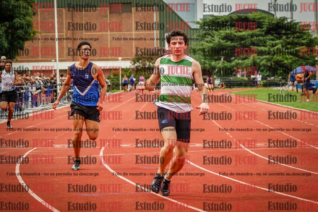 Fotos de los 100 m llanos de varones - FINAL