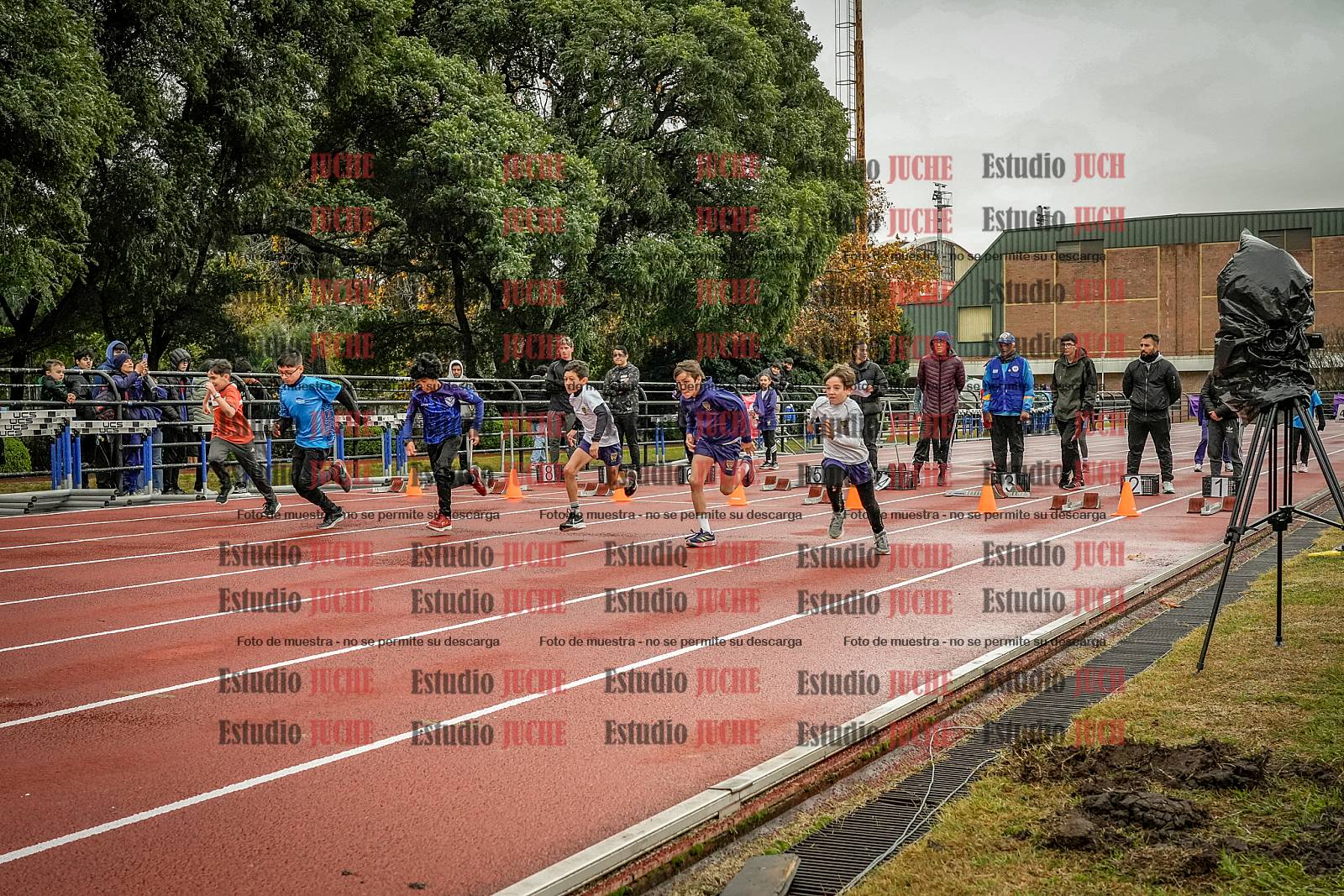 Fotos de los 50 m llanos de varones