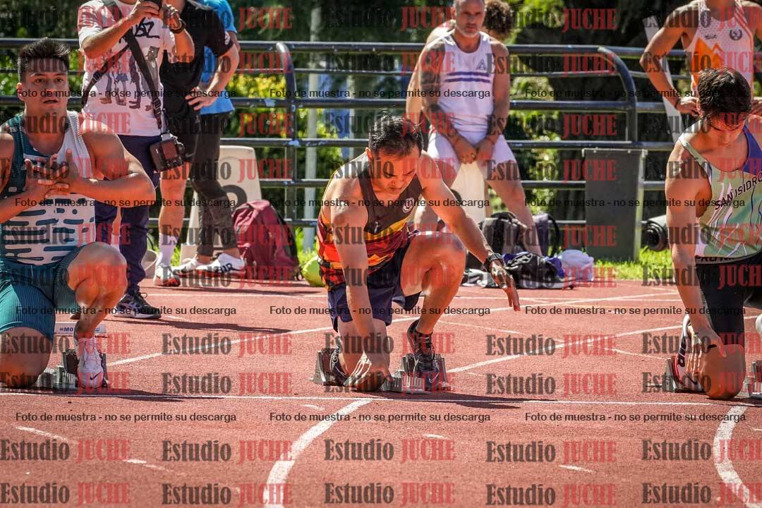 Fotos de los 100 m llanos de varones