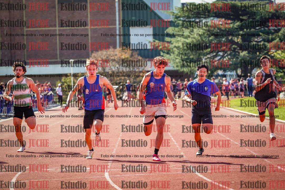 Fotos de los 100 m llanos de varones