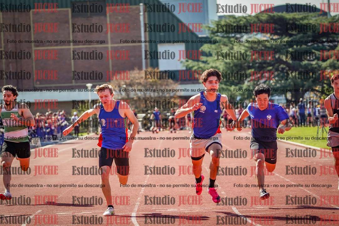 Fotos de los 100 m llanos de varones