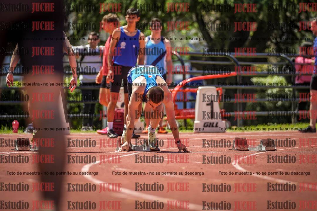 Fotos de los 100 m llanos de varones