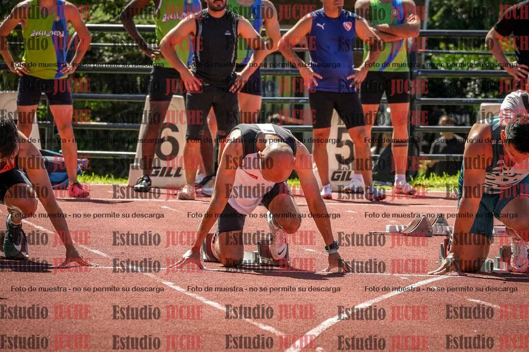 Fotos de los 100 m llanos de varones