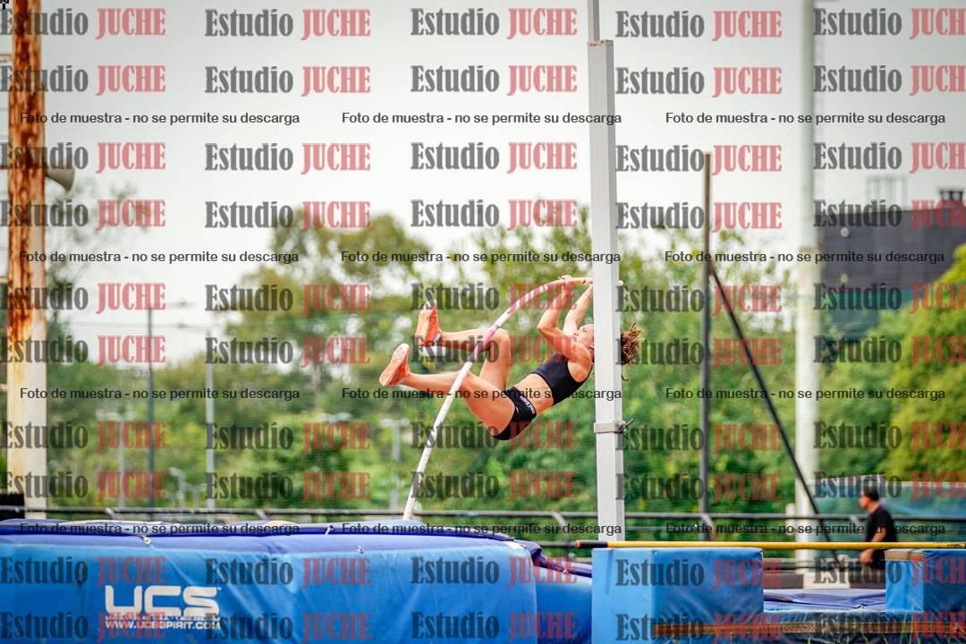 Fotos del salto con garrocha de mujeres y varones