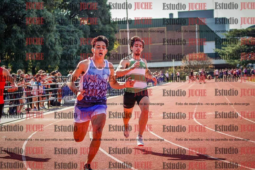 Fotos de los 100 m llanos de varones