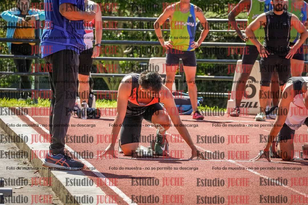Fotos de los 100 m llanos de varones
