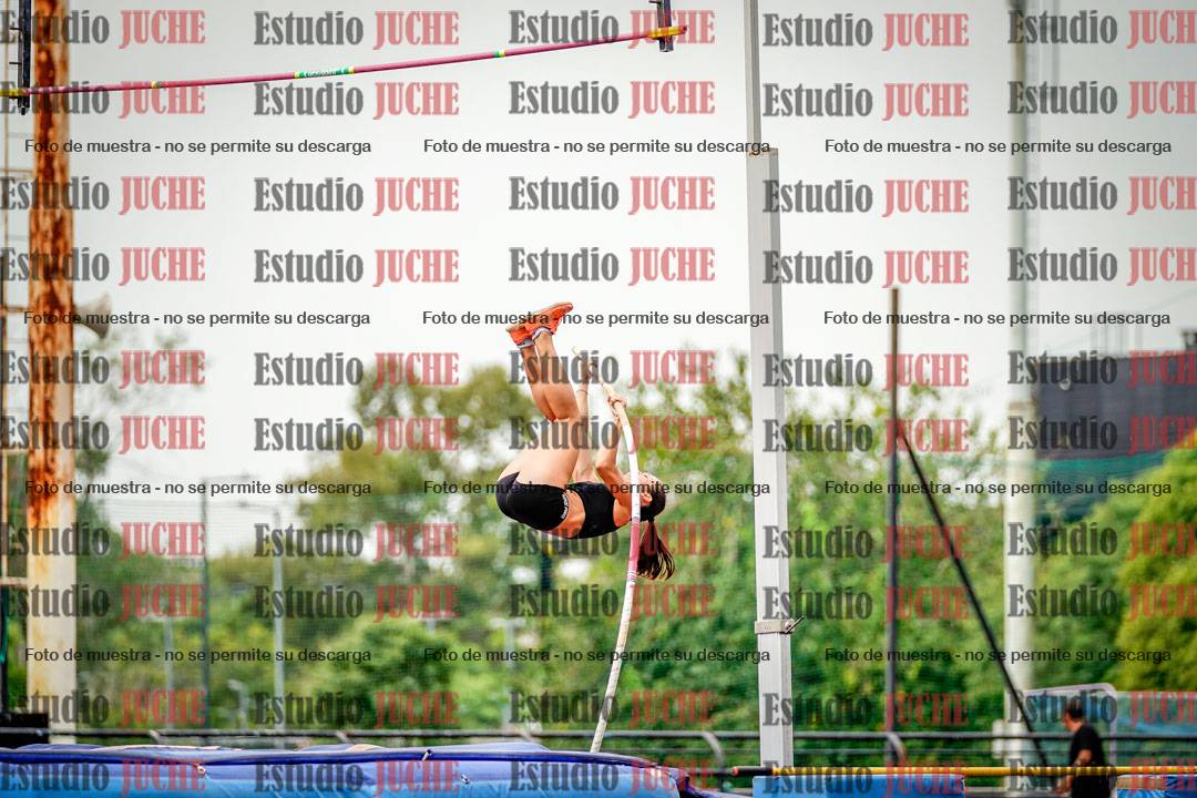 Fotos del salto con garrocha de mujeres y varones
