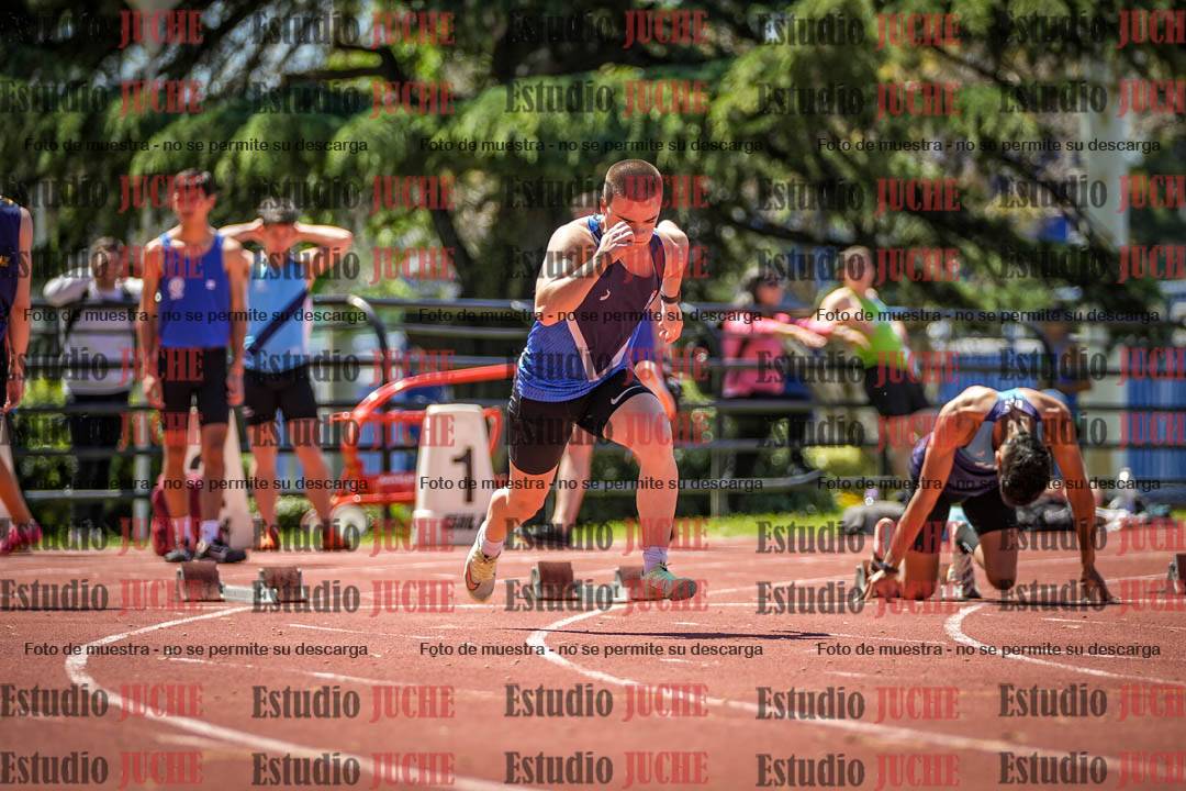 Fotos de los 100 m llanos de varones