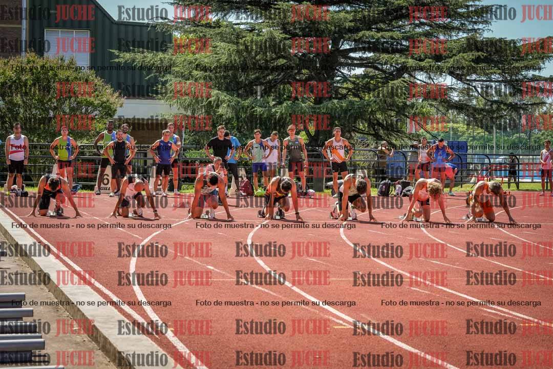 Fotos de los 100 m llanos de varones