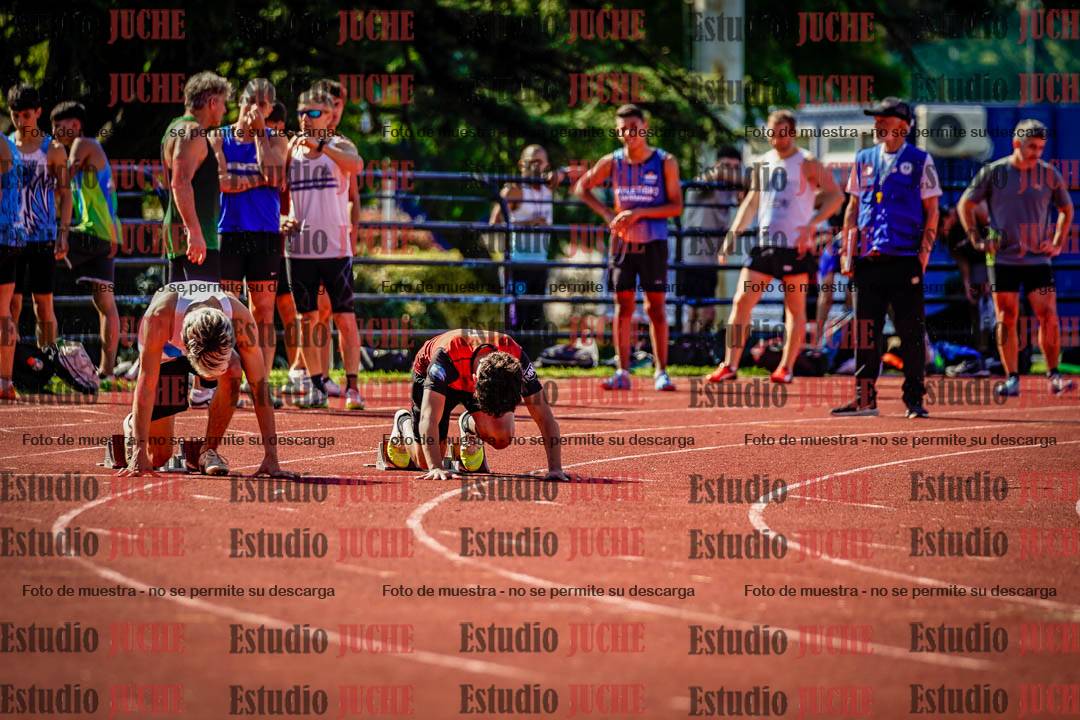 Fotos de los 100 m llanos de varones