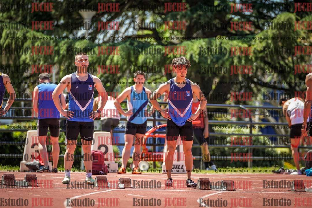Fotos de los 100 m llanos de varones