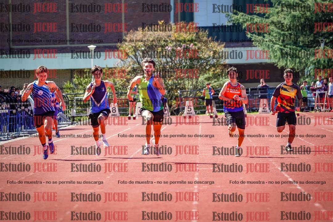 Fotos de los 100 m de varones
