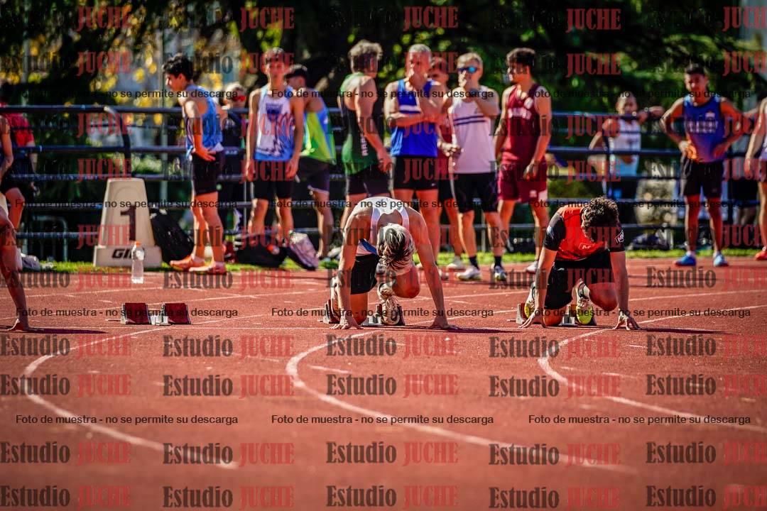 Fotos de los 100 m llanos de varones
