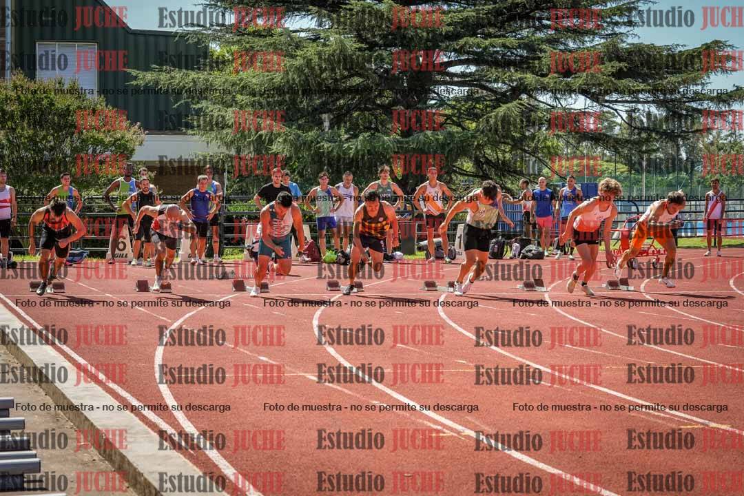 Fotos de los 100 m llanos de varones