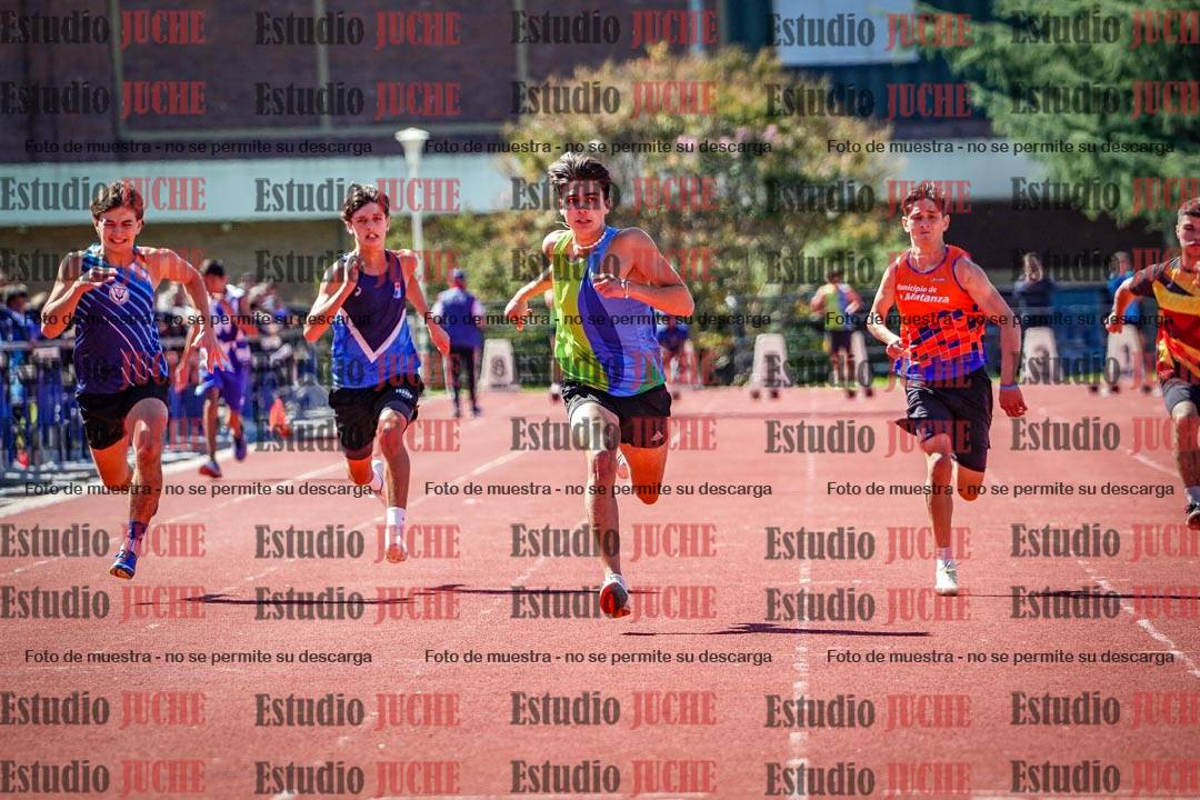 Fotos de los 100 m de varones