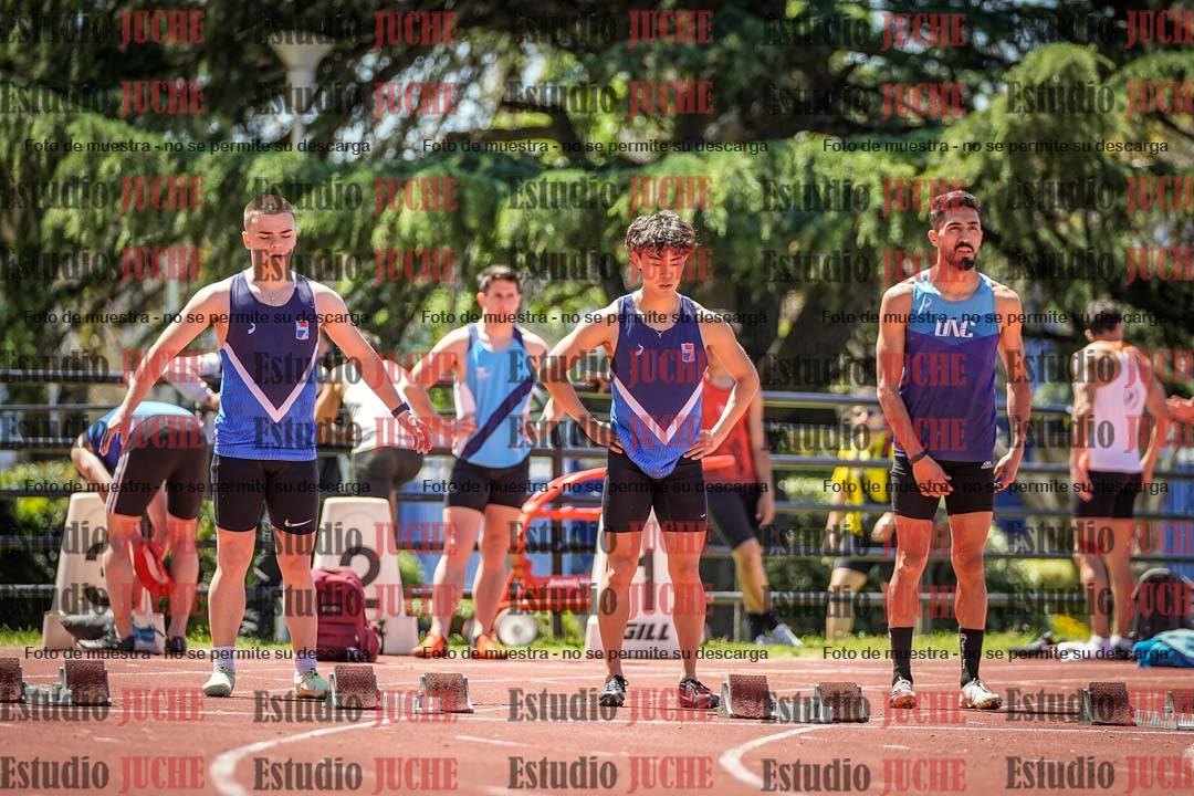 Fotos de los 100 m llanos de varones