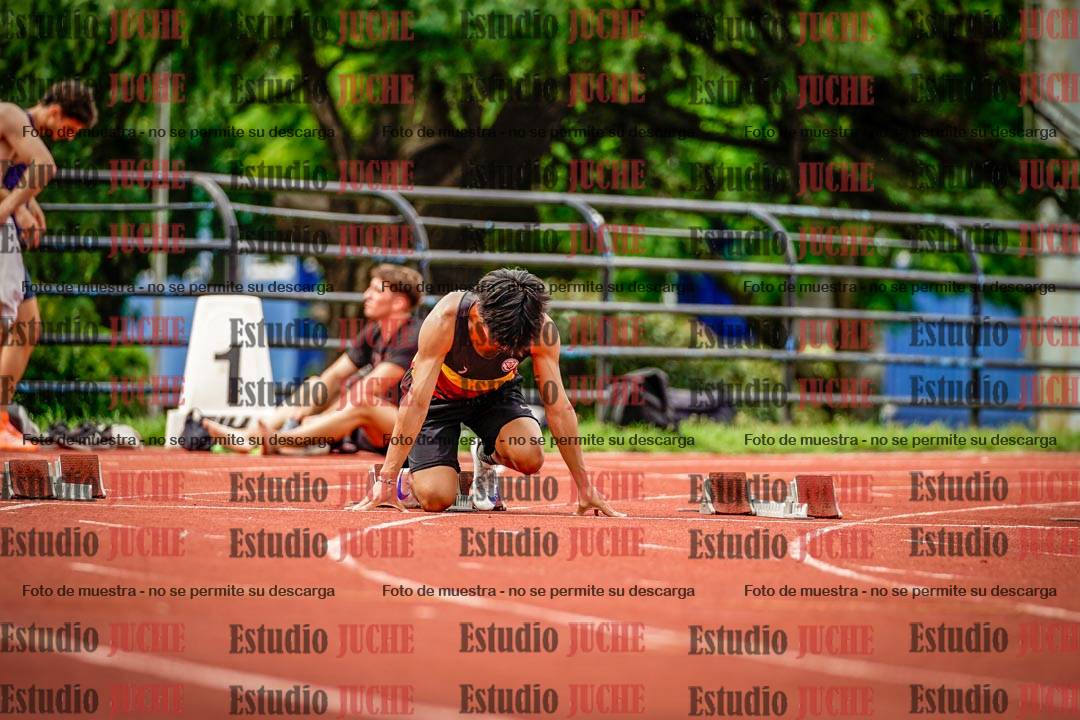 Fotos de los 100 m llanos de varones - FINAL