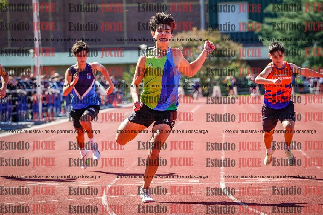 Fotos de los 100 m de varones