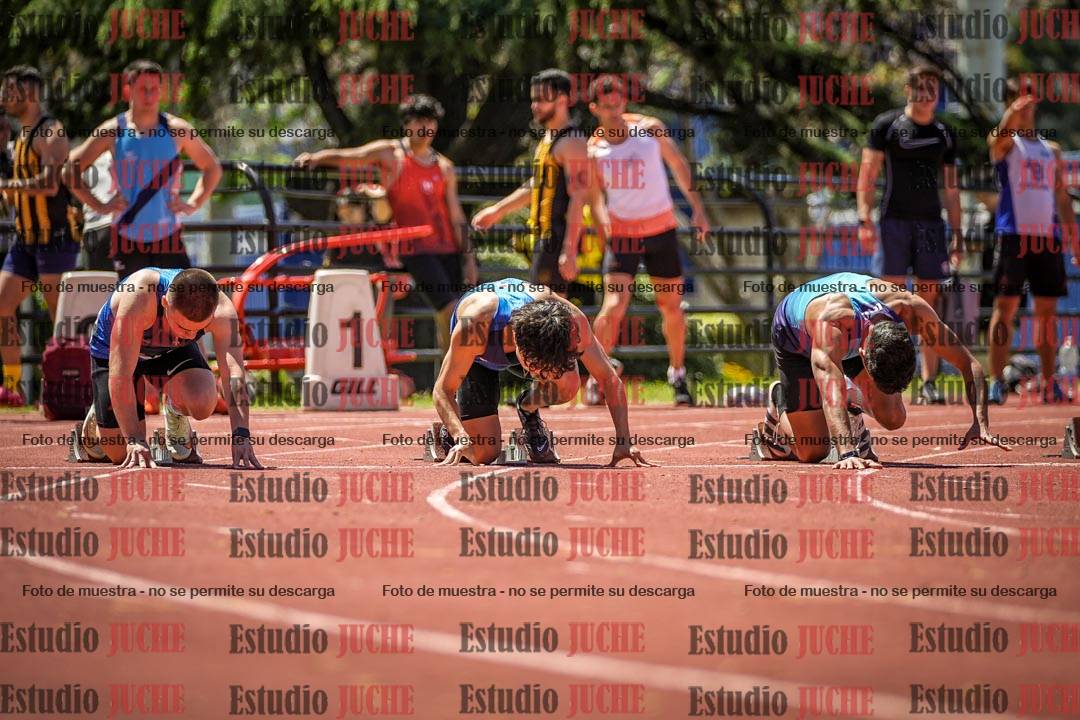 Fotos de los 100 m llanos de varones