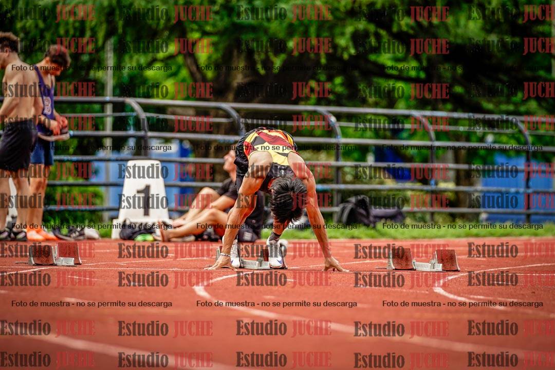 Fotos de los 100 m llanos de varones - FINAL