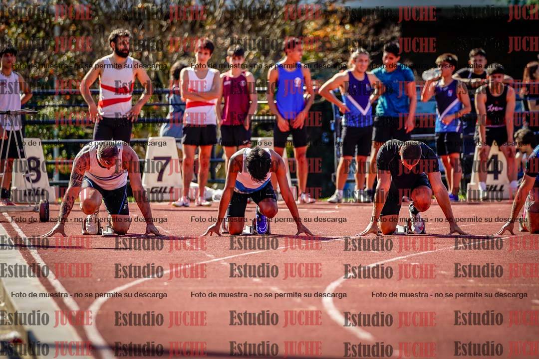 Fotos de los 100 m llanos de varones