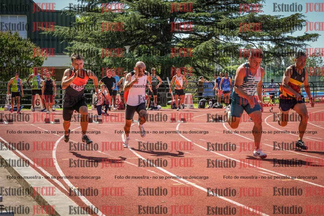 Fotos de los 100 m llanos de varones