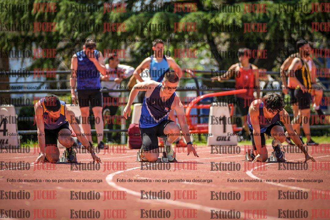 Fotos de los 100 m llanos de varones