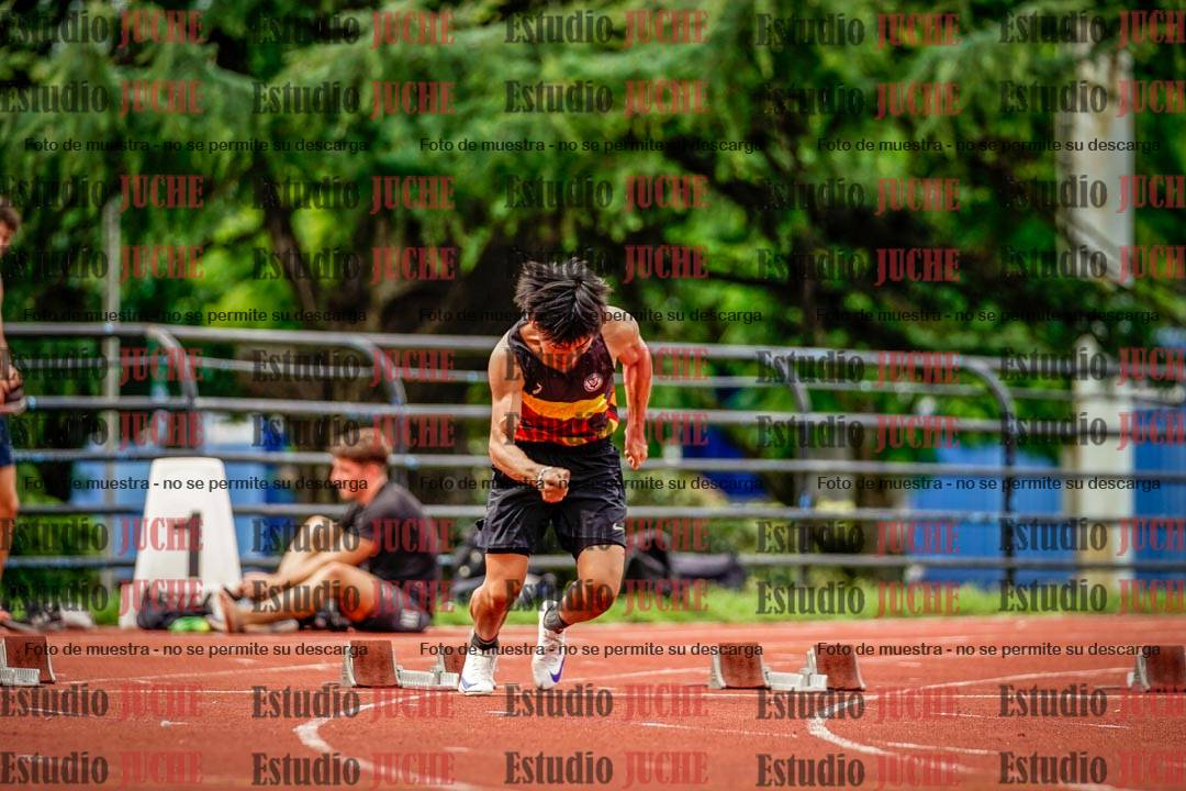 Fotos de los 100 m llanos de varones - FINAL
