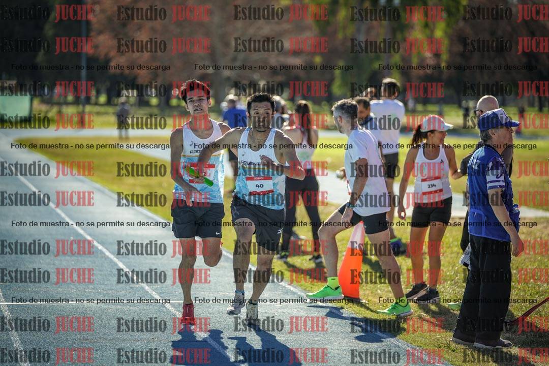 Fotos durante los relevos