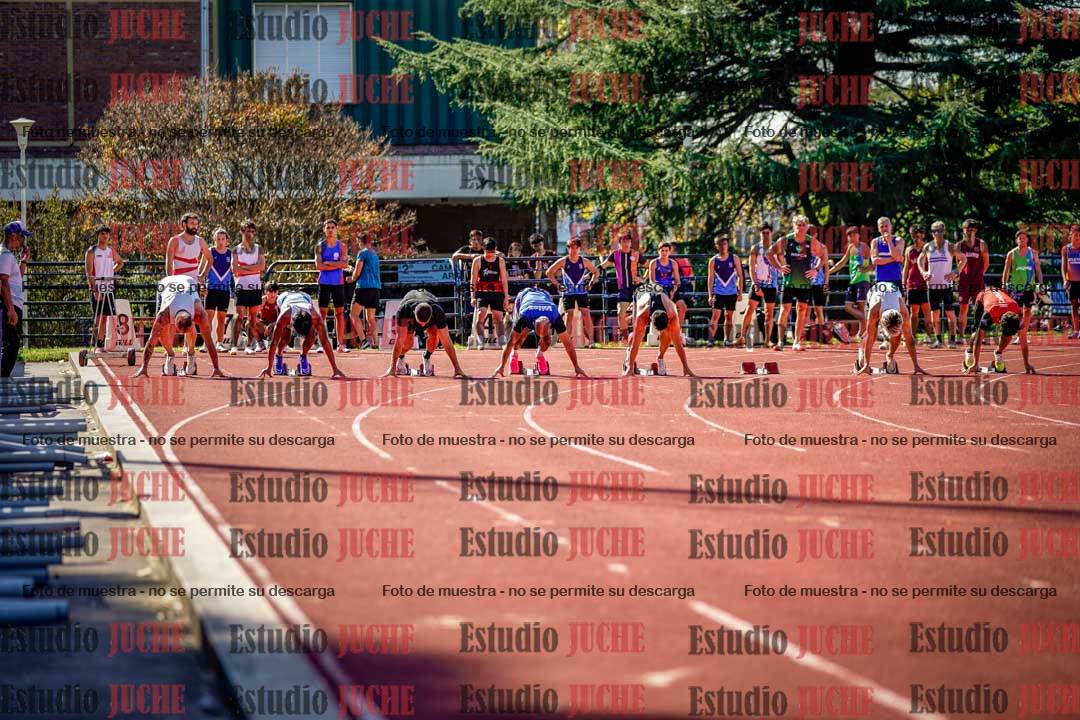 Fotos de los 100 m llanos de varones